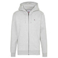 TJM FLEECE ZIP-THROUGH HOODY GREY HEATHER