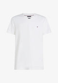 T-SHIRT TOMMY HILFIGER COL V BLANC ESSENTIAL V NECK