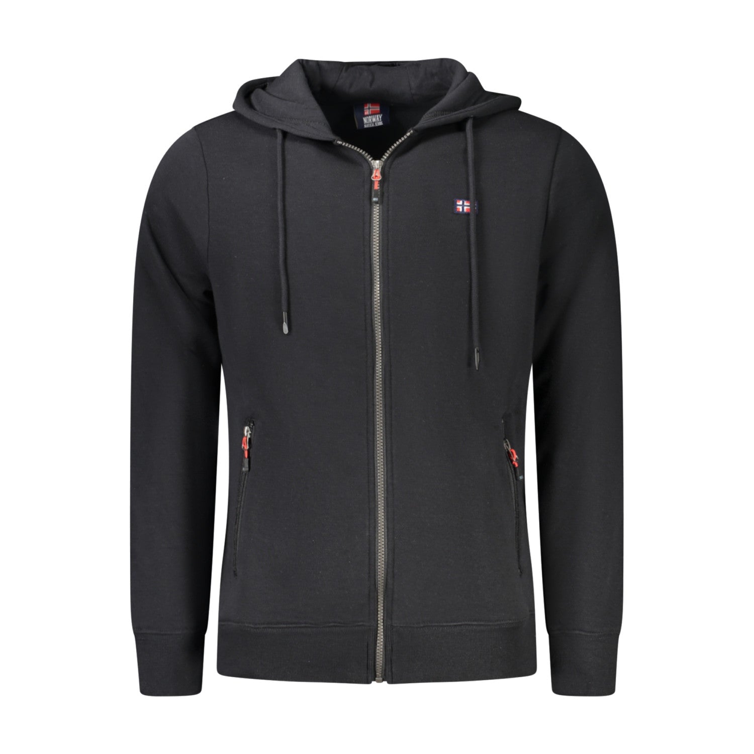 SWEAT ZIPPE CAPUCHE BLACK NORWAY