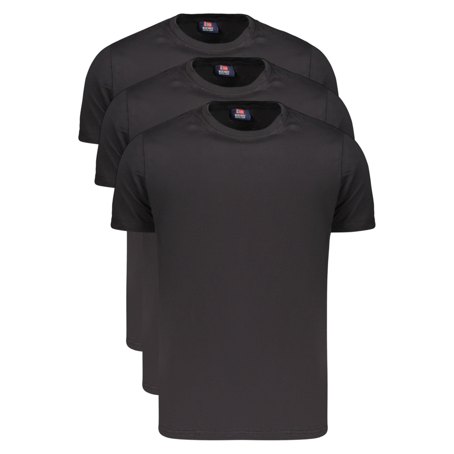 PACK X 3 T SHIRT BLACK NORWAY