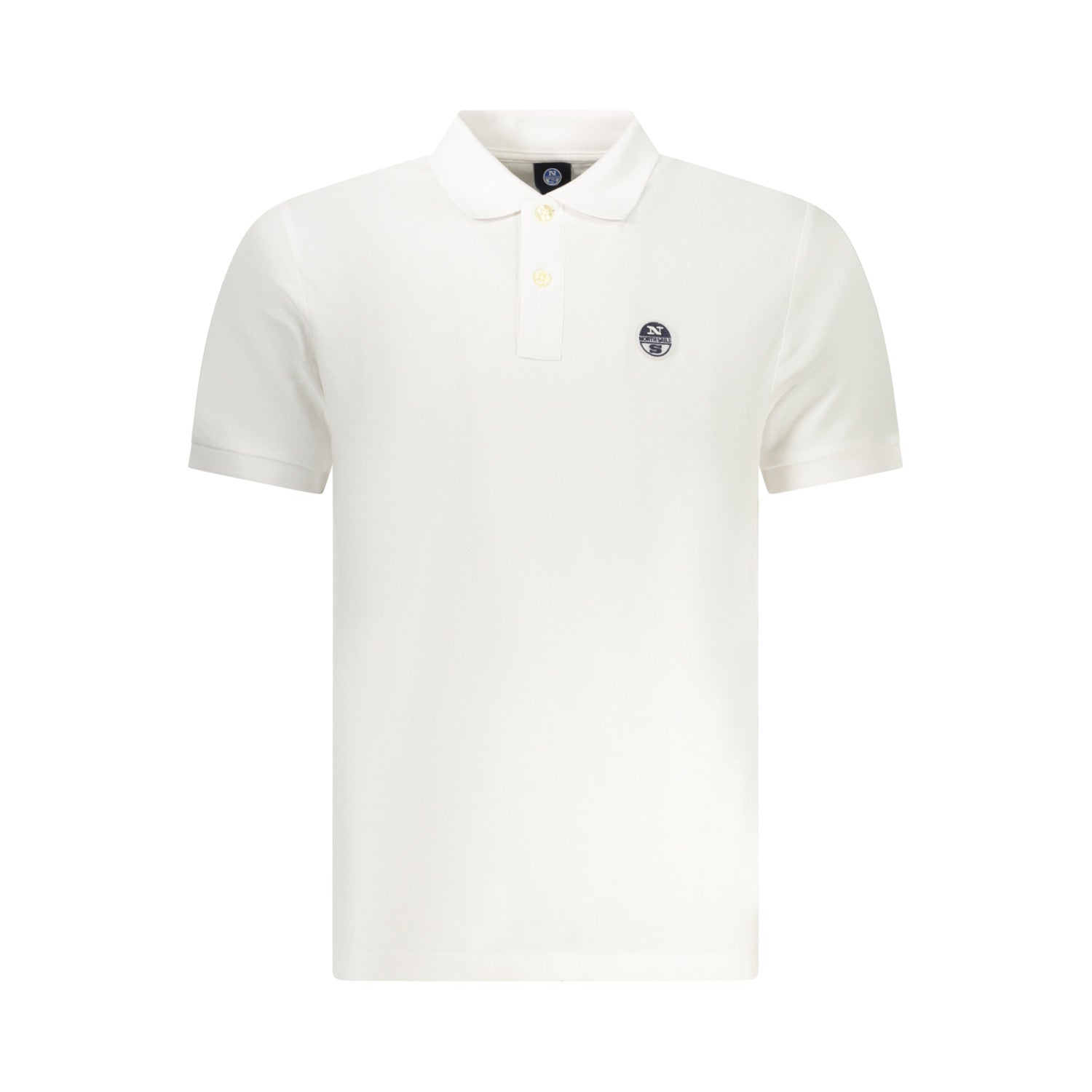 POLO S/S W/PATCH WHITE NORTH SAILS