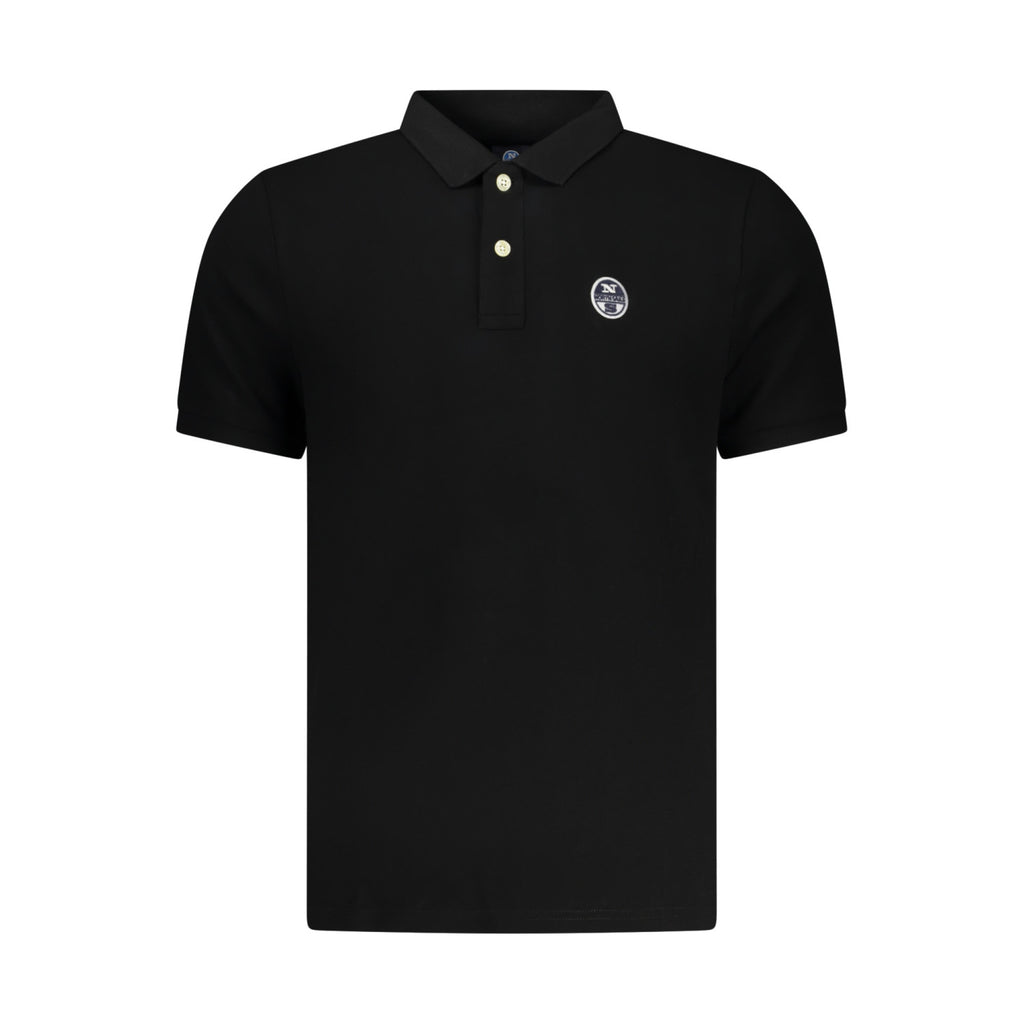 POLO S/S W/PATCH BLACK NORTH SAILS