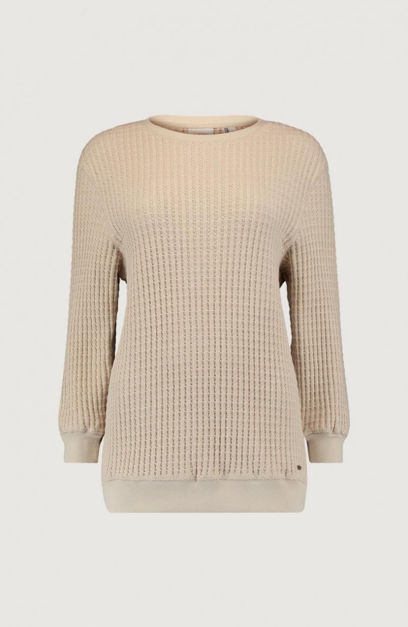 PULL O'NEILL FEMME FANCY STITCH BEIGE