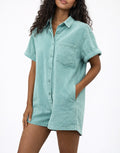 COMBISHORT FEMME FEELKOO VERT D'EAU