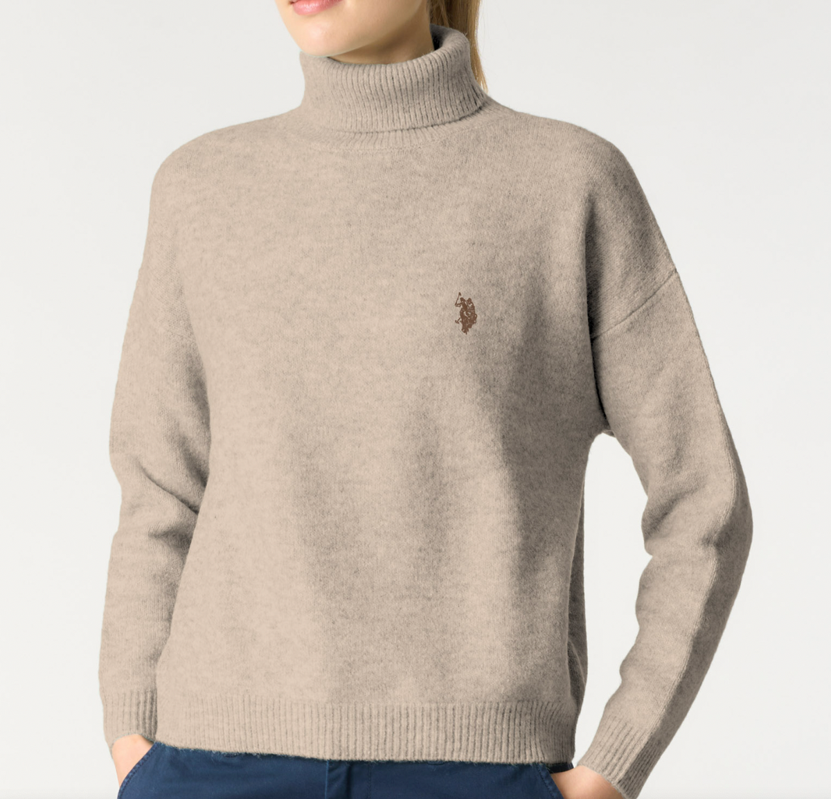 Pull col roulé AUREA US POLO