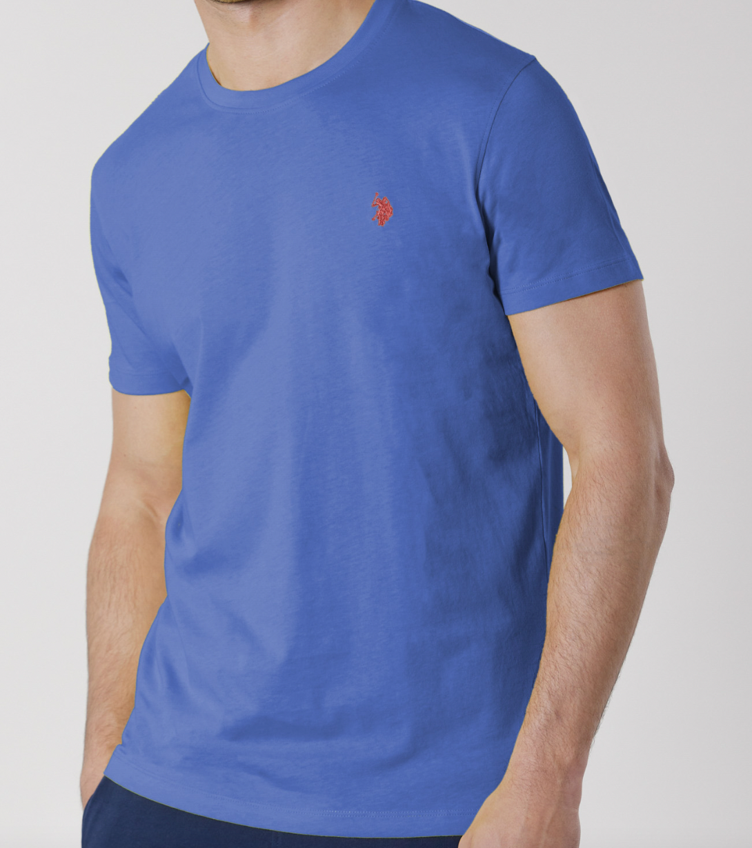 T-SHIRT MICK US POLO BLEU ROI