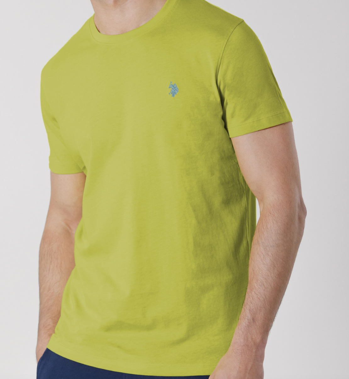 T-SHIRT MICK US POLO VERT ANIS