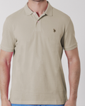 US POLO LIGHT BEIGE POLO SHIRT