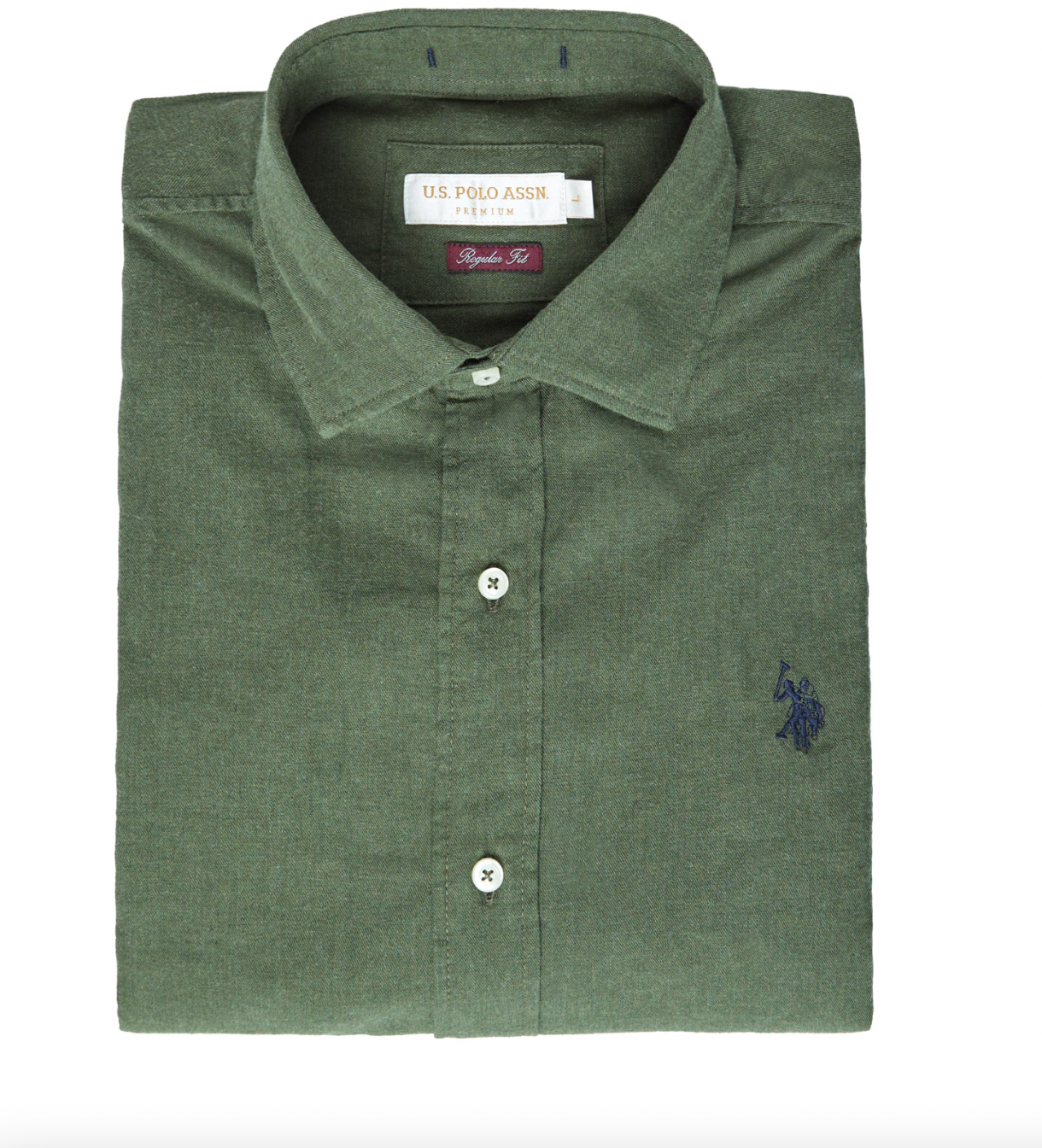 Chemise IVOR regular fit US Polo vert