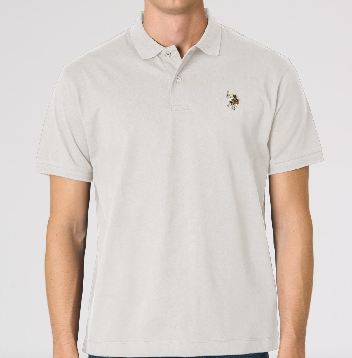 POLO CUST SS CUSTOM FIT US POLO BLANC