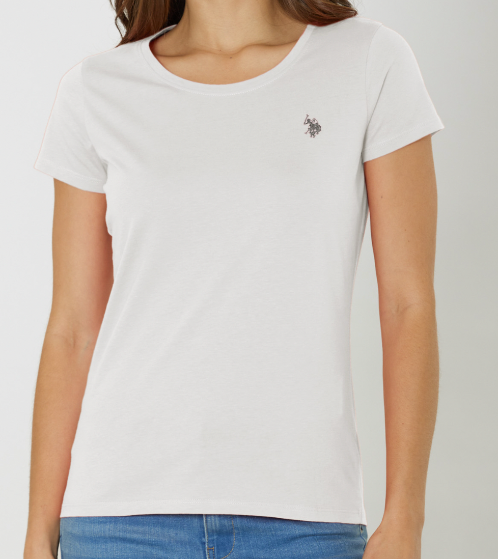 WOMEN'S US POLO CRY WHITE T-SHIRT
