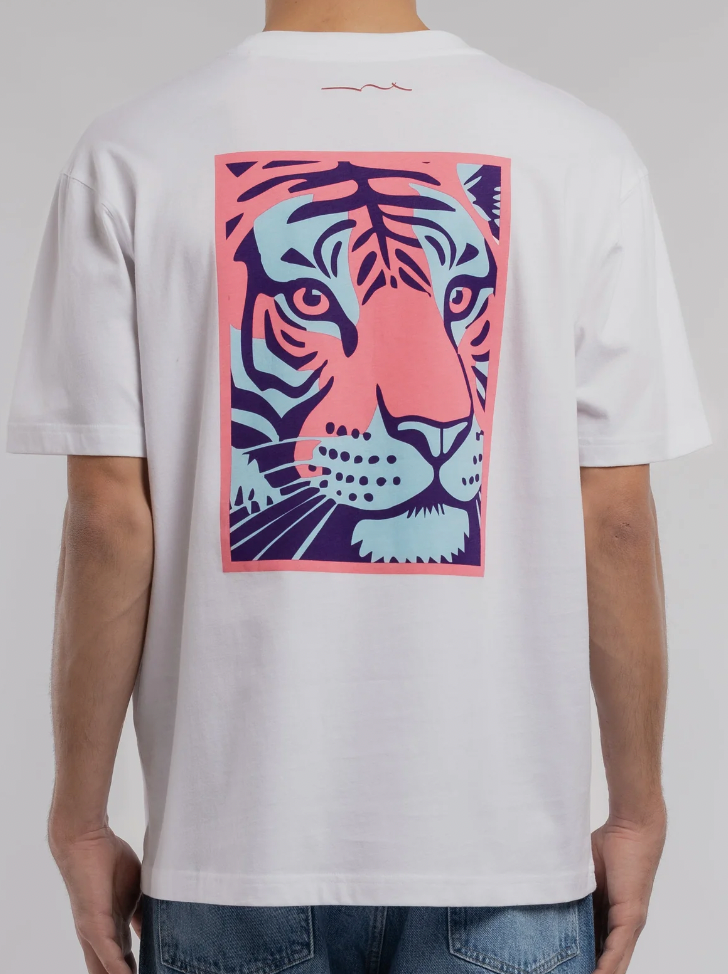 T-SHIRT T-TIGER MC BLANC TEDDY SMITH