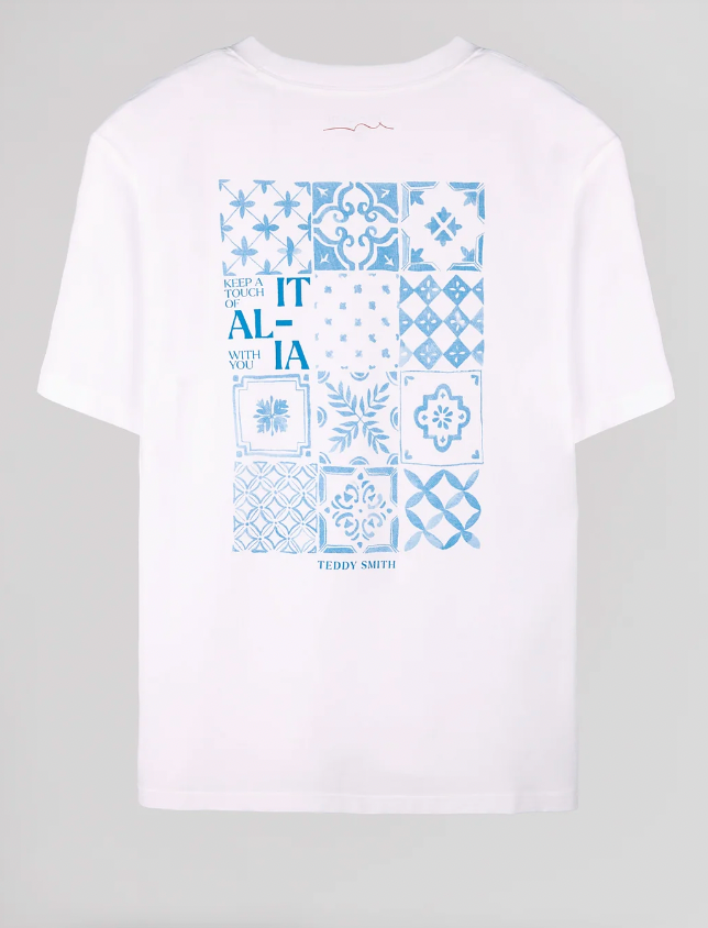 TEDDY SMITH WHITE T-CARMIN SHORT SLEEVE T-SHIRT