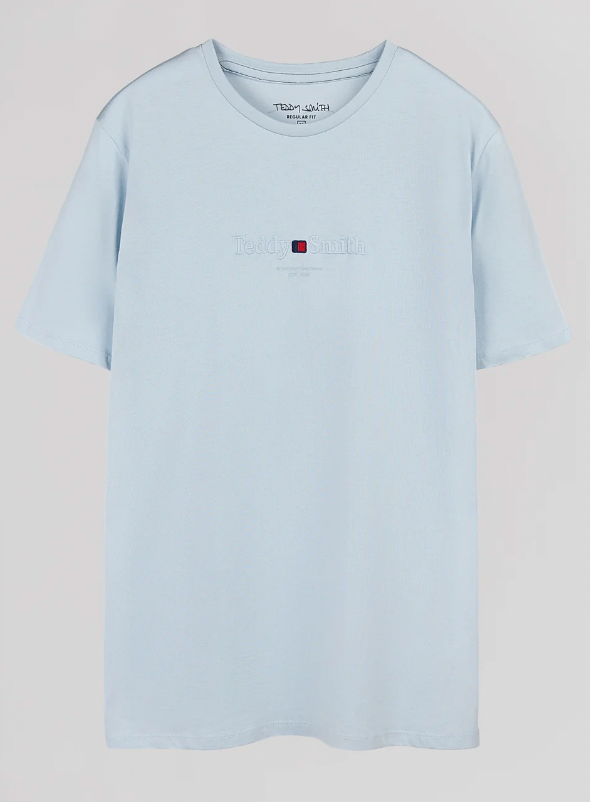 T-SHIRT T-JIM MC PASTEL BLUE TEDDY SMITH