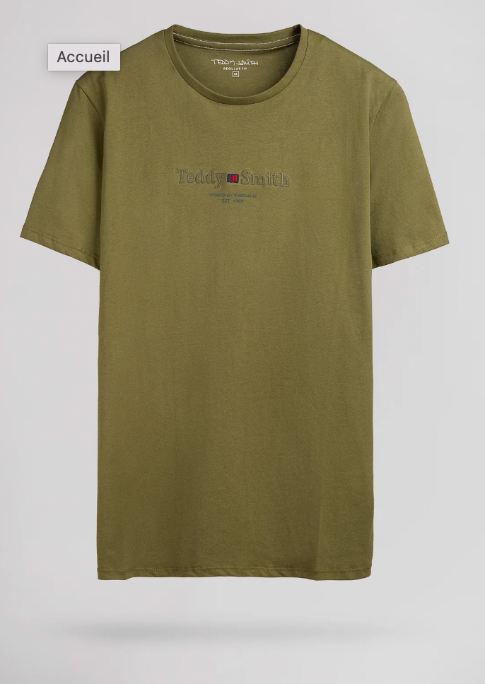T-SHIRT T-JIM MC OLIVE TEDDY SMITH