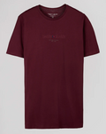 T-SHIRT T-JIM MC DARK WINE TEDDY SMITH
