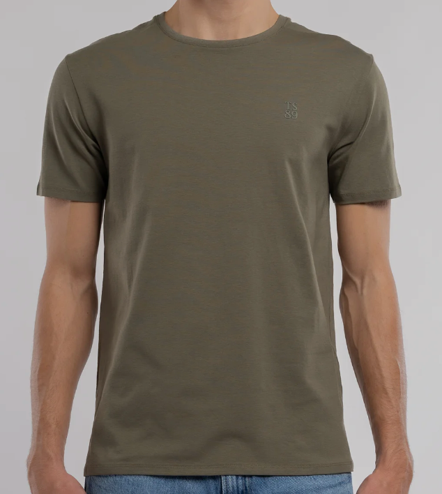T-SHIRT T-TELO MC DUSTY KAKI TEDDY SMITH