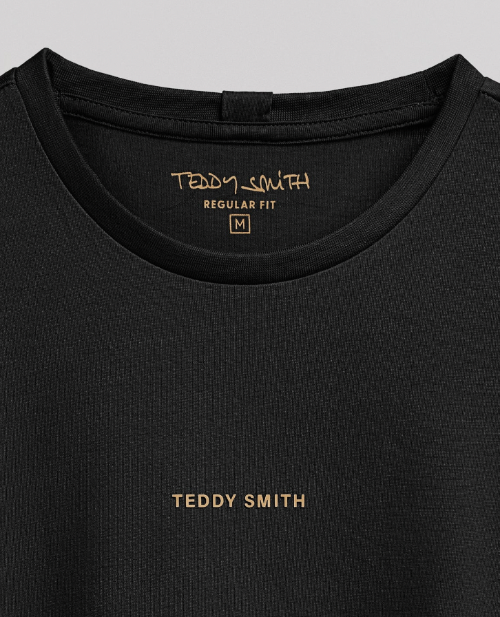 T-SHIRT T-SOY2 MC NOIR TEDDY SMITH