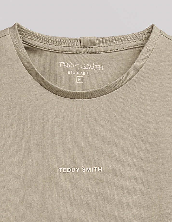 T-SHIRT T-SOY 2 MC BLEACH KAKI TEDDY SMITH