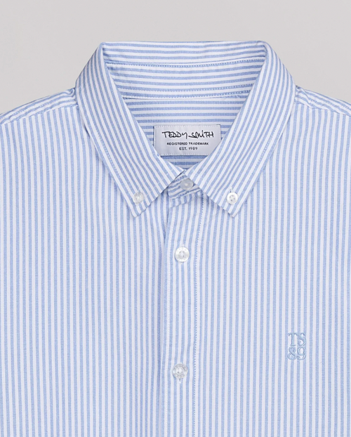 CHEMISE C-STANLEY ML PASTEL BLUE TEDDY SMITH