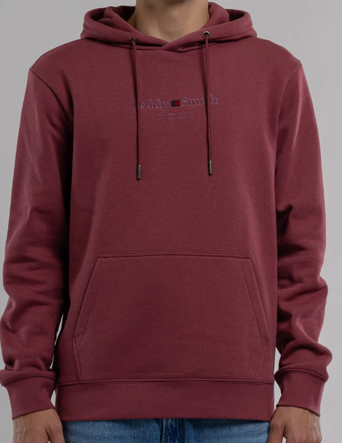 S-JIM HOODY 712H BORDEAUX FONCE TEDDY SMITH