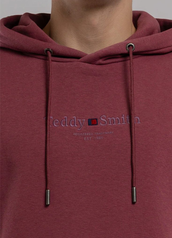 S-JIM HOODY 712H BORDEAUX FONCE TEDDY SMITH