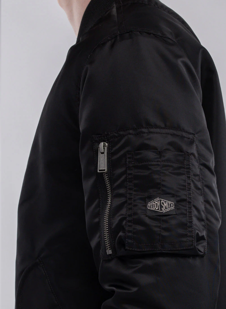 BOMBERS B-MA1 NOIR TEDDY SMITH