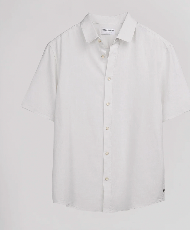 CHEMISE C-PIETRO MC BEIGE CLAIR TEDDY SMITH