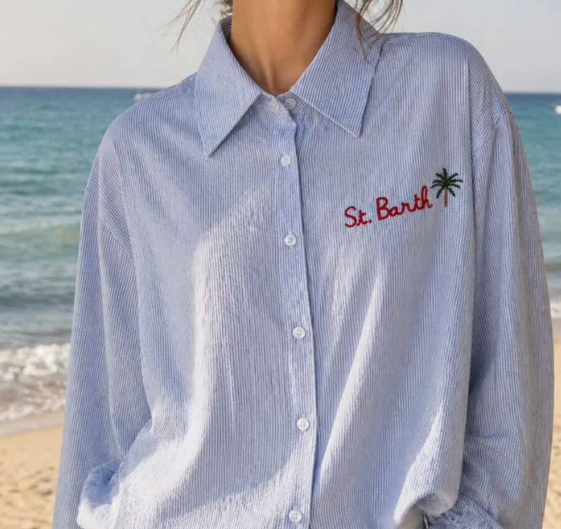 Chemise St-Barth Bleu