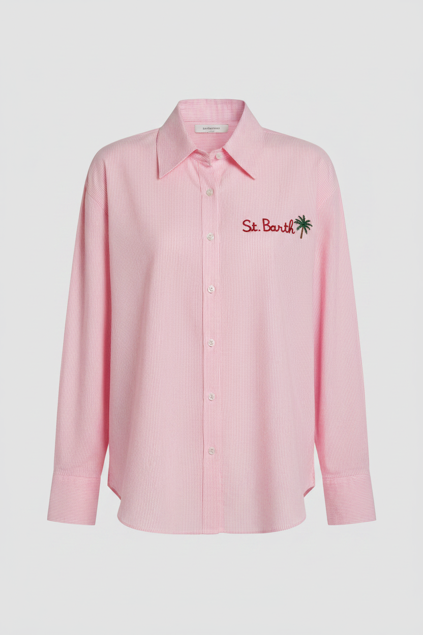 CHEMISE ST BARTH ROSE