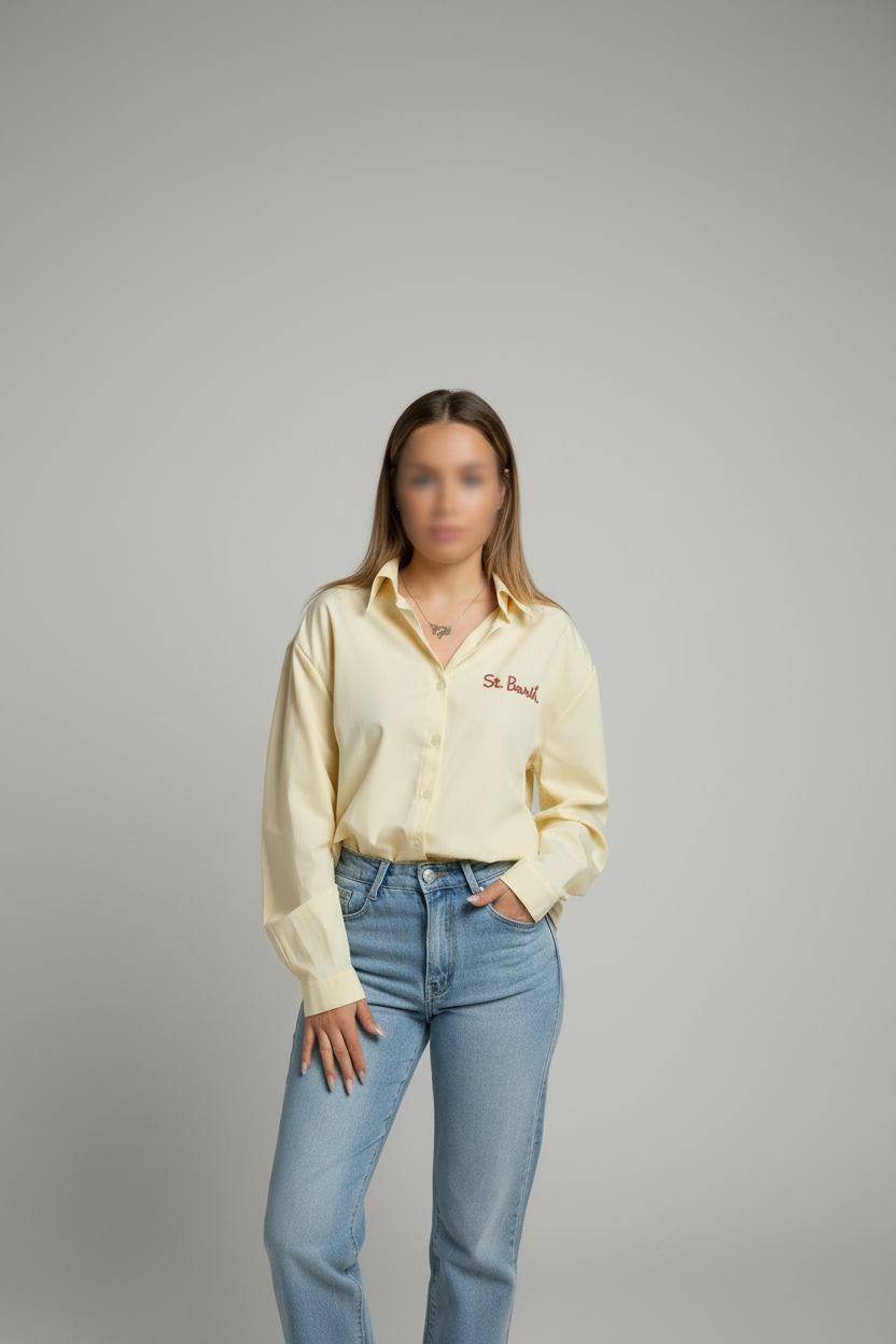 Chemise St-Barth jaune