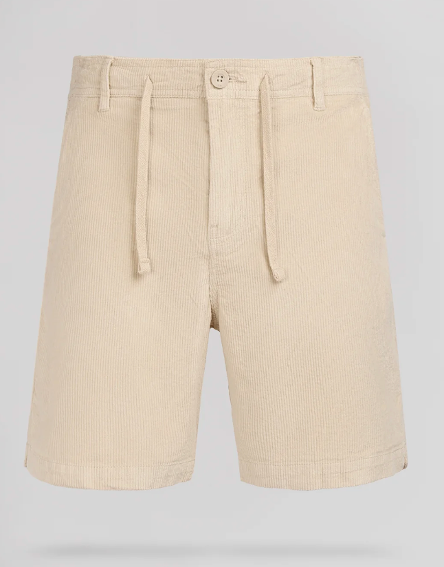 SHORT VELOURS CÔTELÉ S-SURF CREAM TEDDY SMITH