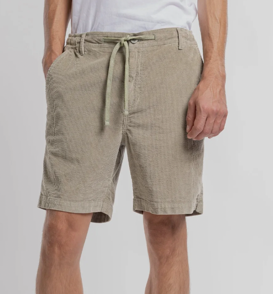 Short velours côtelé S-Surf kaki teddy smith