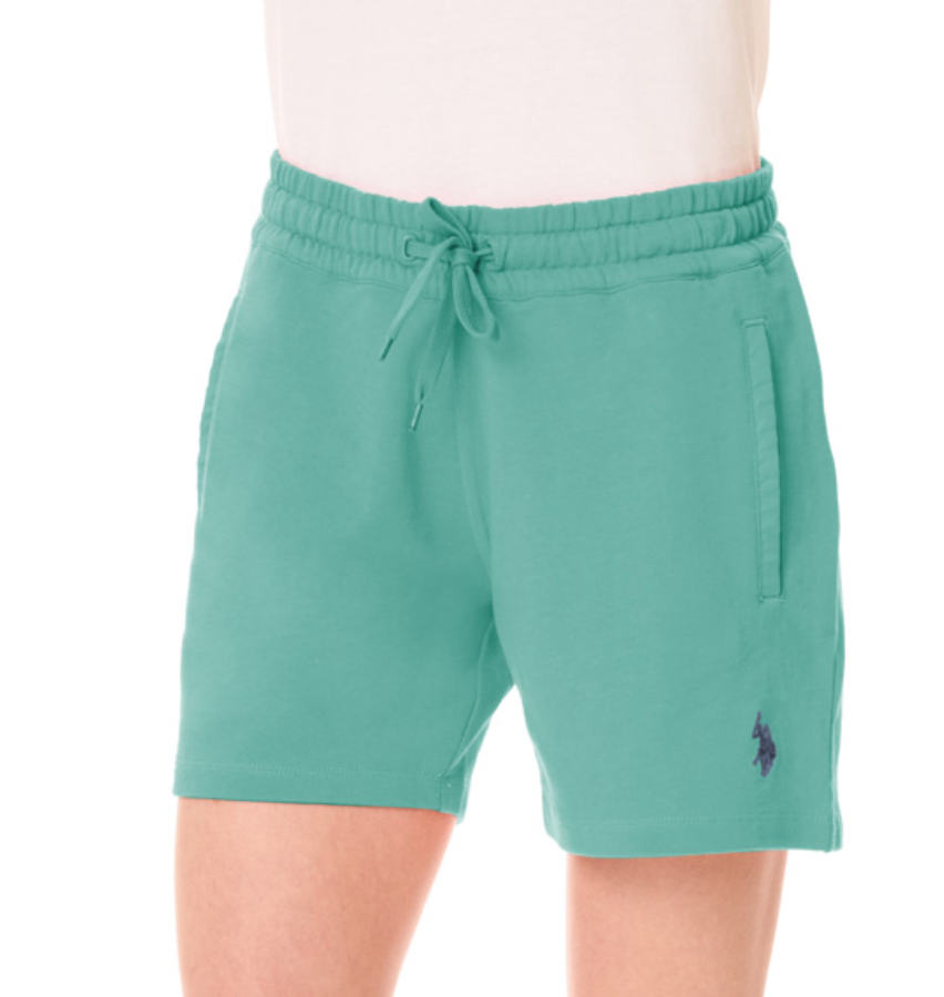 SHORT COTON FEMME US POLO VERT