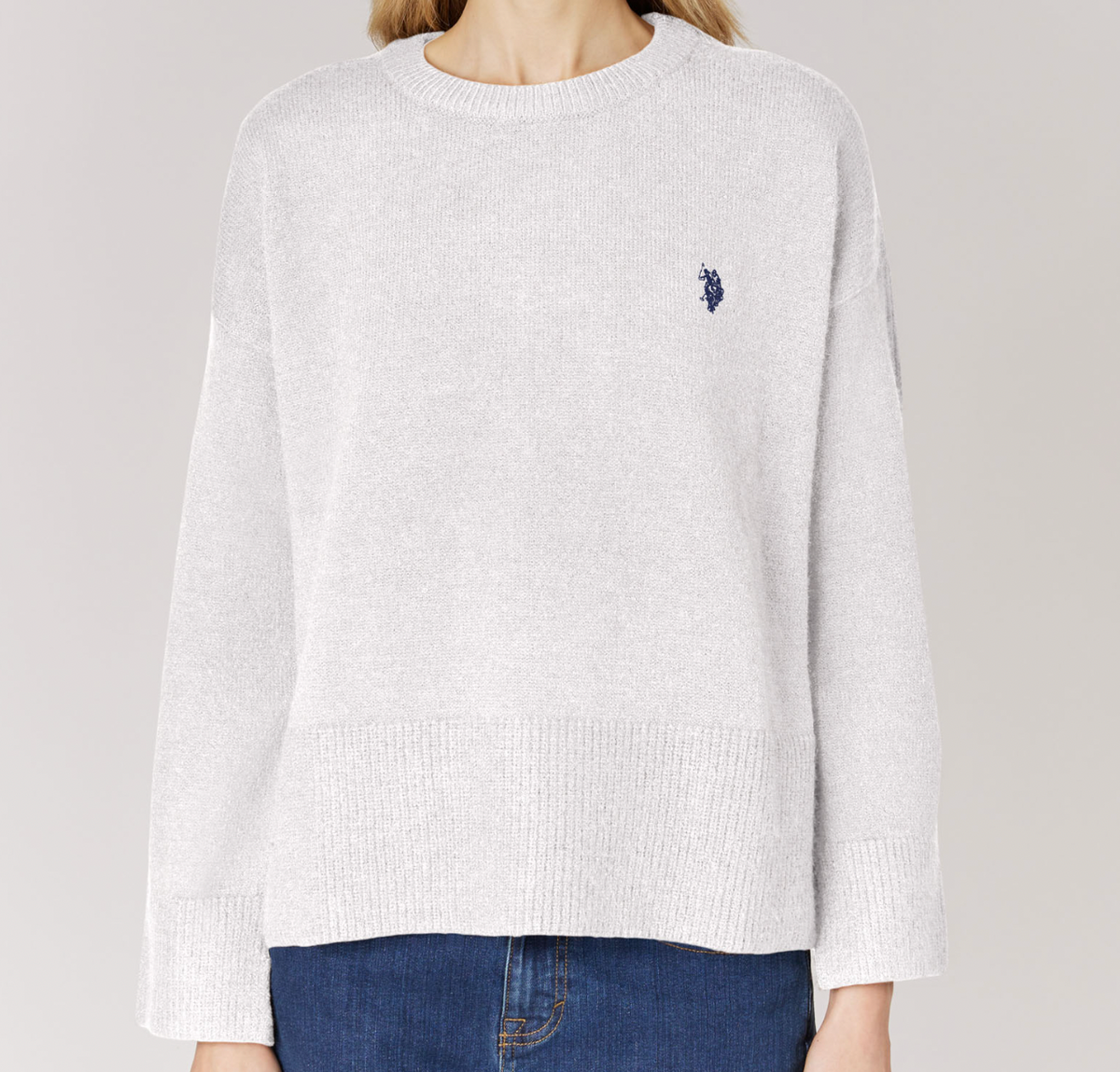 Pull femme col rond US Polo