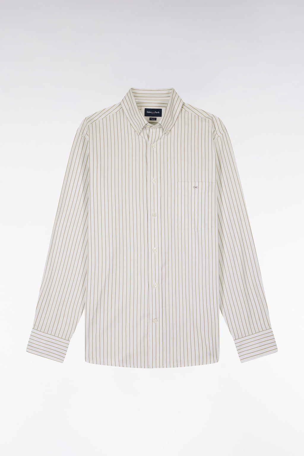 EDEN PARK R PINPOINT SHIRT 100 STRIPES DOUBLE M RIBBED