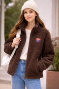 VESTE POLAIRE MARRON JUNIOR POHEME BRW