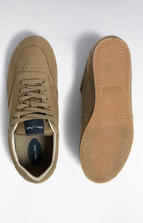 BASKET BASSE EN CUIR ET NUBUCK