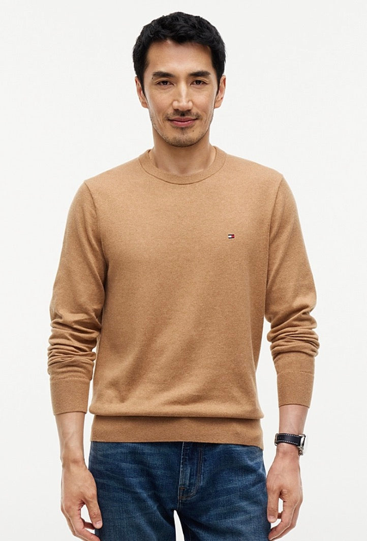 Pull Tommy Hilfiger a cachemire col ras-du-cou