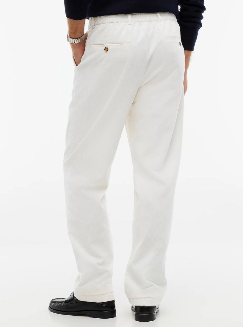 Chino Dover en velours côtelé à taille élastique