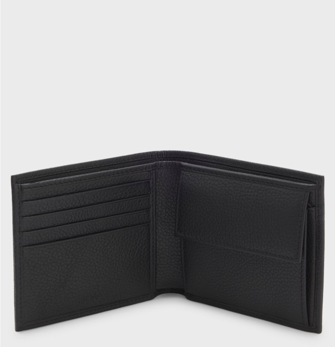 COFFRET CADEAU TROIS PIÈCES D’ACCESSOIRES EN CUIR AVEC LOGOS EMBOSSÉS