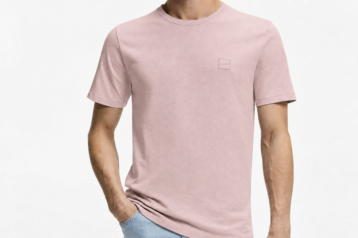 T-SHIRT EN JERSEY DE COTON AVEC PATCH LOGO
