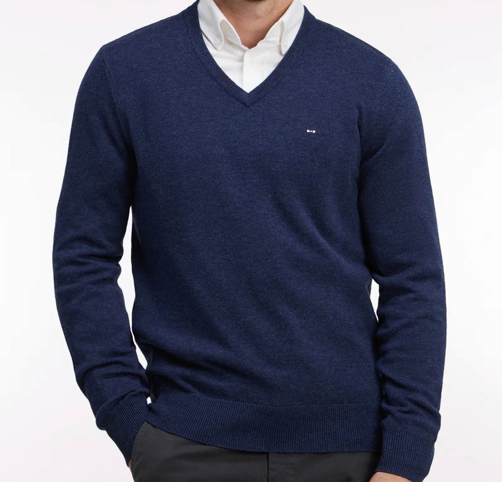 H BLA PULL R EDINBURGH V BLEU CHINÉ