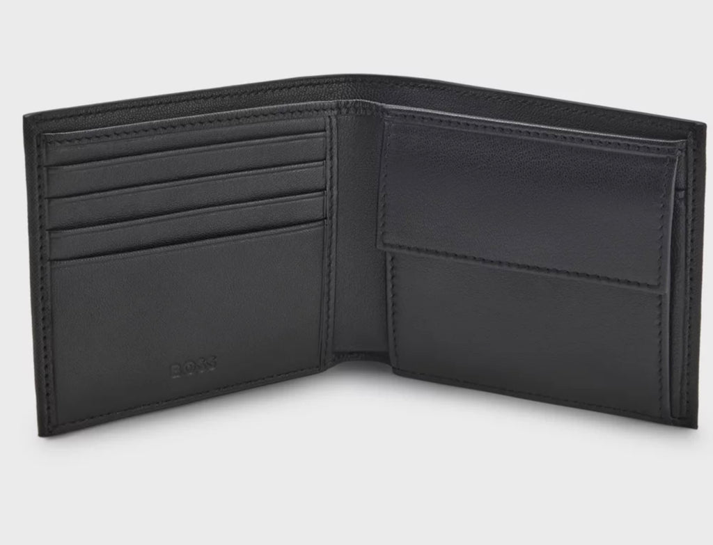 PORTEFEUILLE EN CUIR RECYCLÉ BOSS