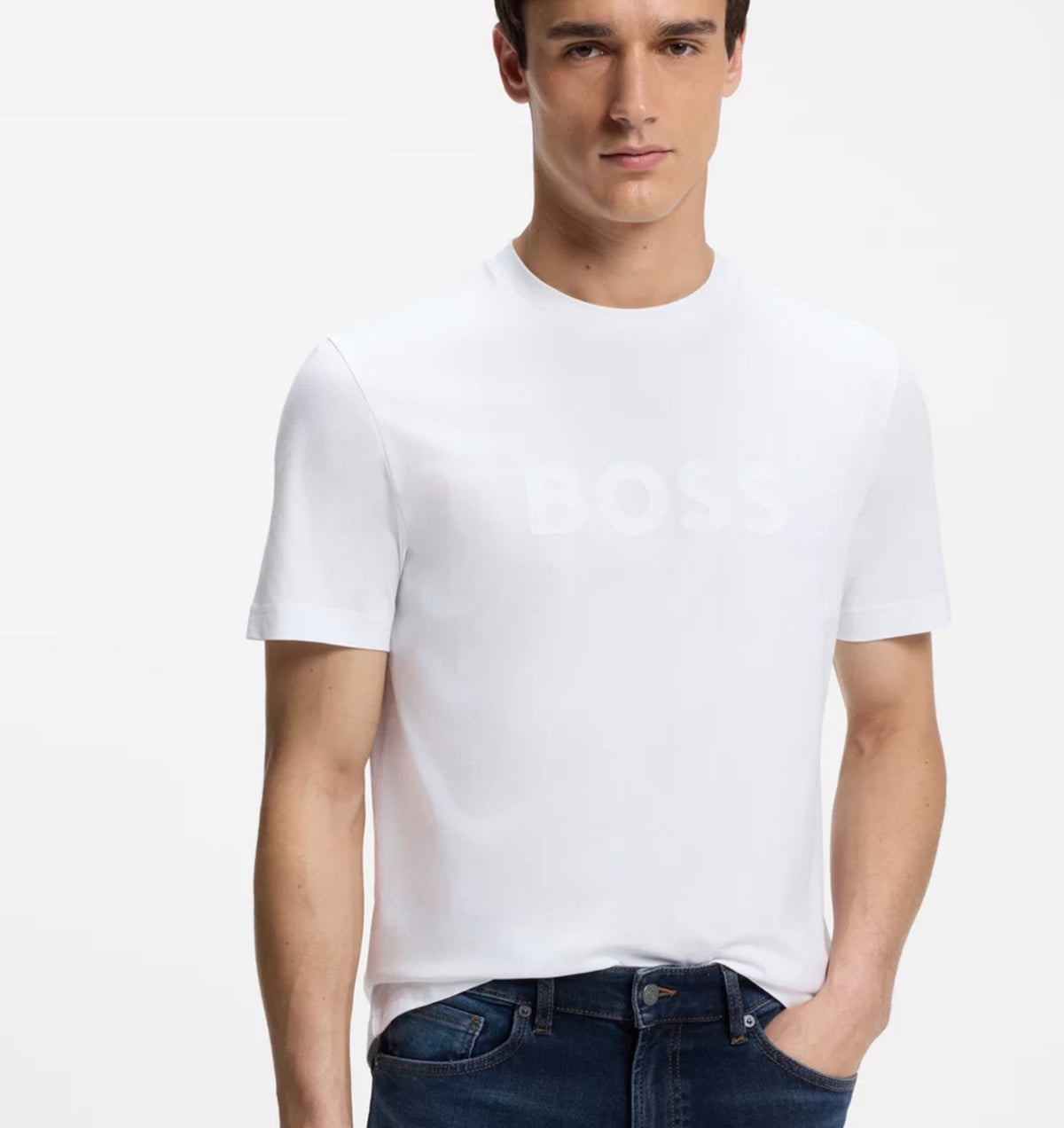 T-SHIRT EN COTON AVEC GRAND LOGO TON SUR TON