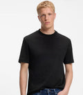 T-SHIRT EN COTON INTERLOCK AVEC LOGO BRODÉ