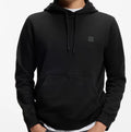 SWEAT À CAPUCHE EN MOLLETON DE COTON AVEC PATCH LOGO