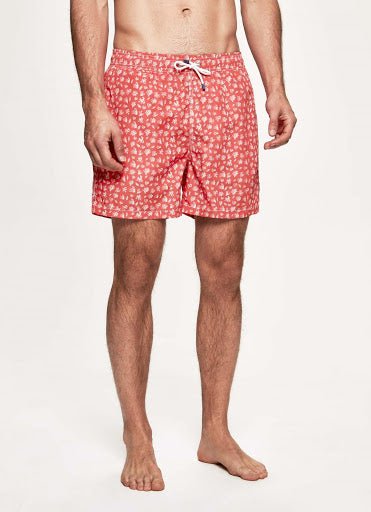 SHORT DE BAIN HACKETT CORAL RED