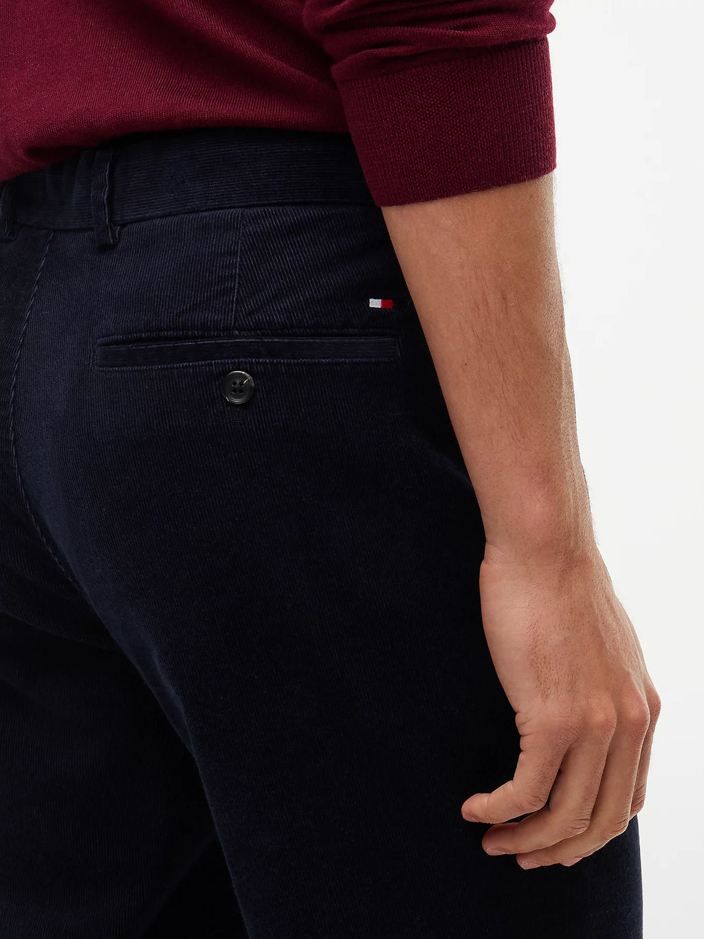 Chino SLIM Dover en velours côtelé à taille élastique