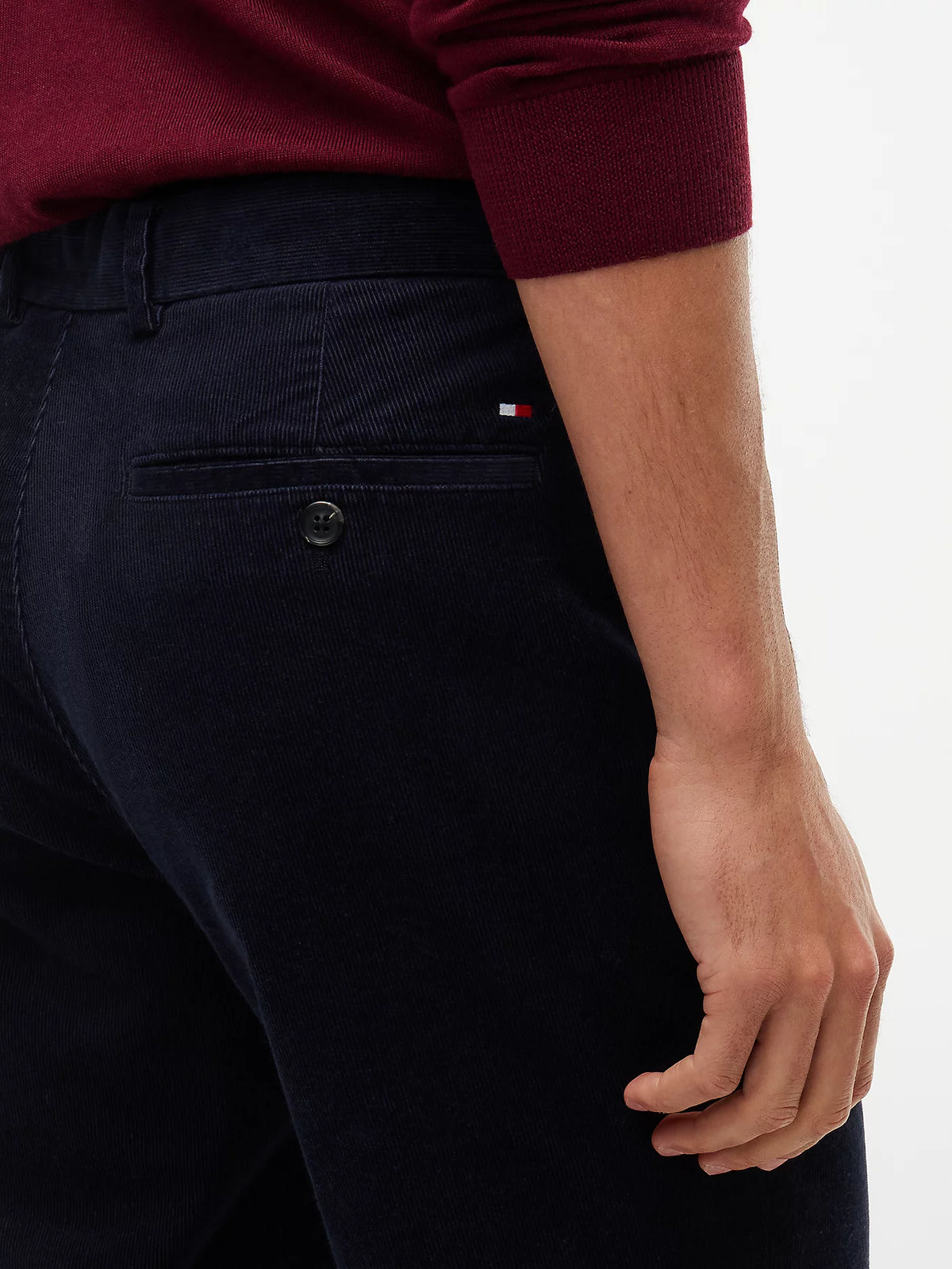 Chino SLIM Dover en velours côtelé à taille élastique